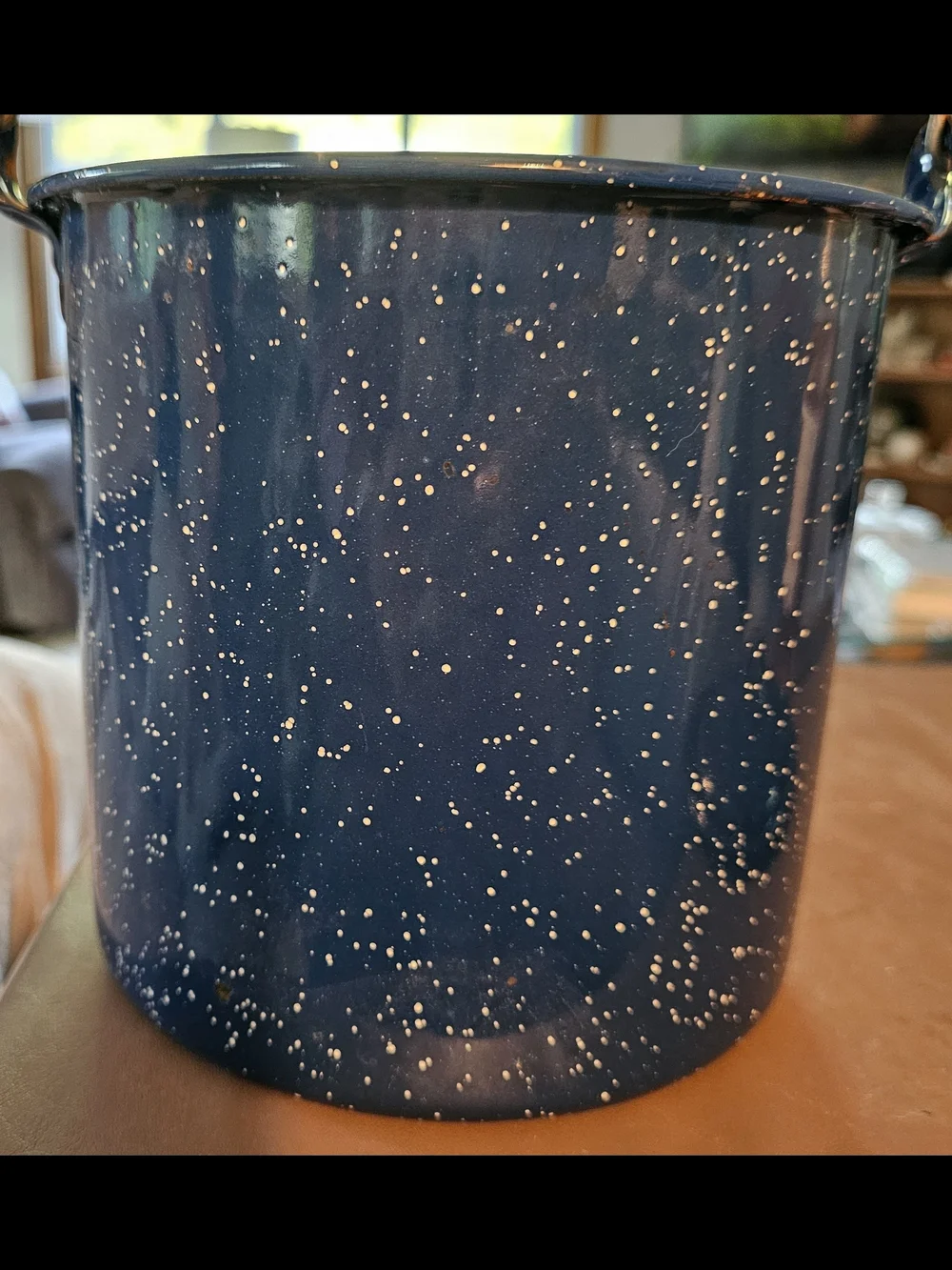 Ozark Trail Blue Enamel Cooking Pot with Lid - 3 1/2 qt